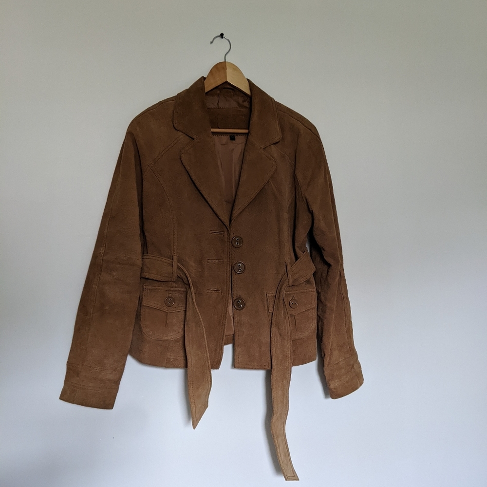 Leather suede short jacket Suzy Shier